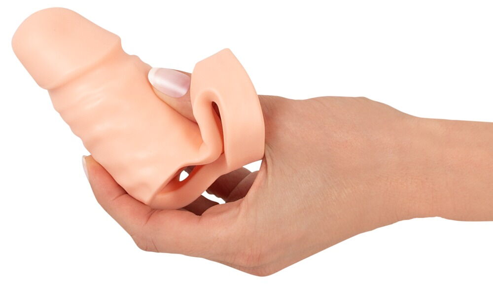 The Ball Stretcher from Realistixxx comes with a dildo and a... Realistixxx - Ball Stretcher - Flesh photo-3