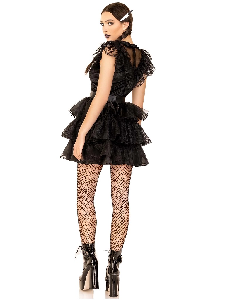 Dance to the beat of your own drum in the delightfully dark ... Leg Avenue - Raving Rebel Costume - Black - M photo-5