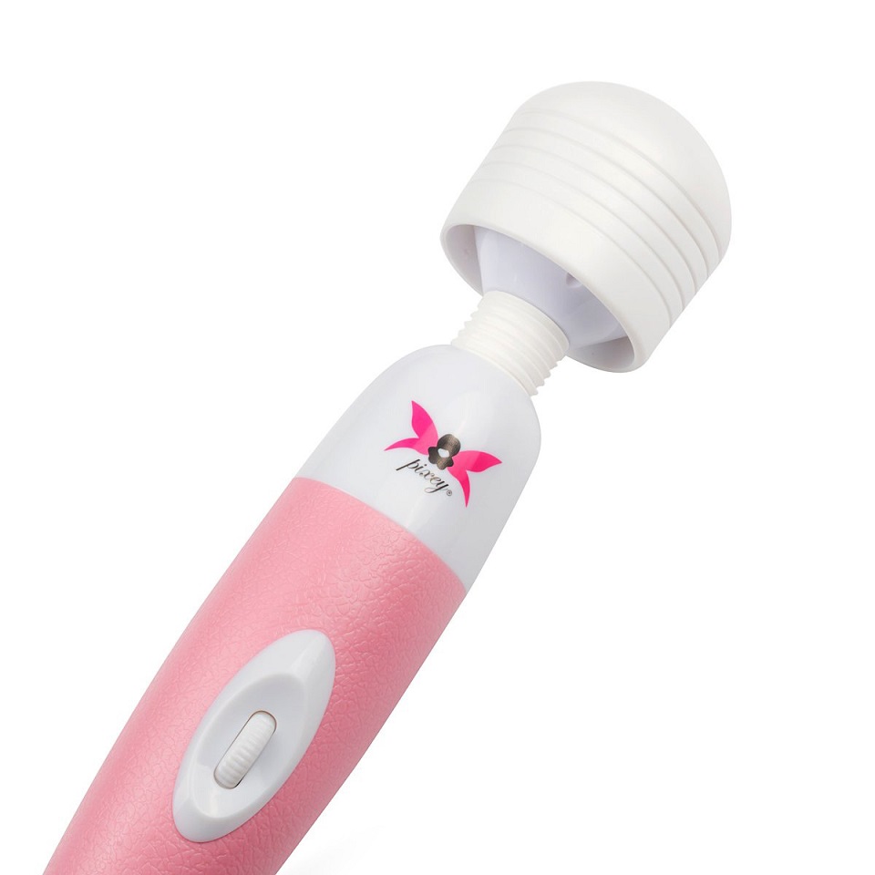 The original Pixey Wand Massager creates a deep vibration th... Pixey - Wand Massager - Pink/White photo-3