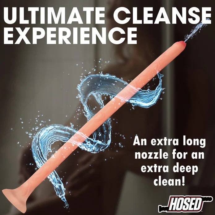 Discover a whole new dimension of personal care with our Sli... Hosed - 19" Slim Enema Dildo - Flesh photo-4