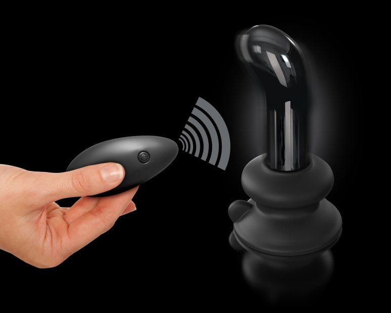 Icicle No. 84 is designed to create the ultimate experience ... Icicles - Vibro Glass P-Spot Plug No 84 - Black photo-4