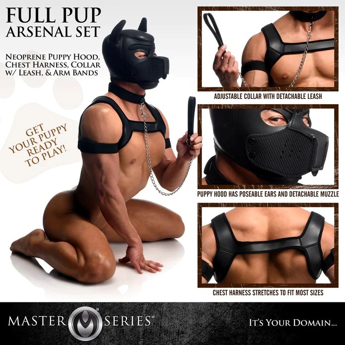 When playing as a puppy, the right gear goes a long way! Get... Master Series - Full Pup Arsenal Set - Black photo-3