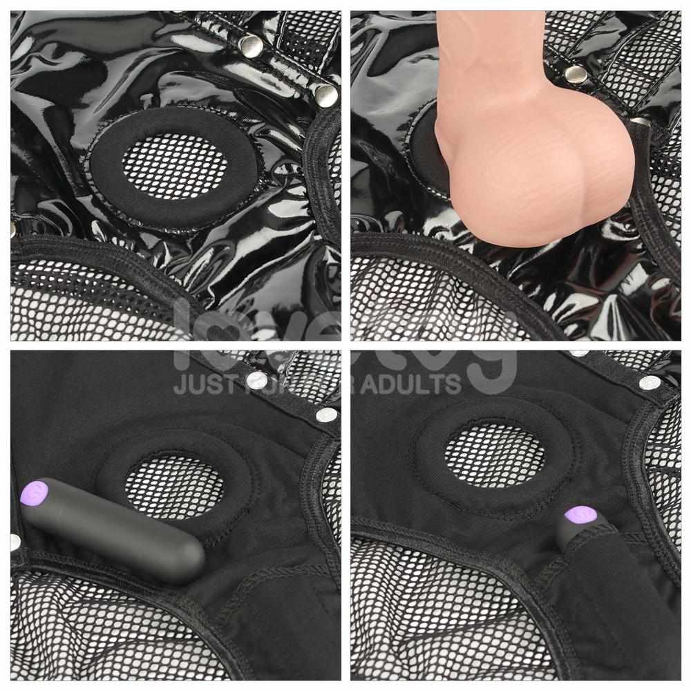 Discover the thrilling fusion of innovation and allure with ... Lovetoy - Rebellion Reign Harness Strap-On Set L/XL - Black photo-13