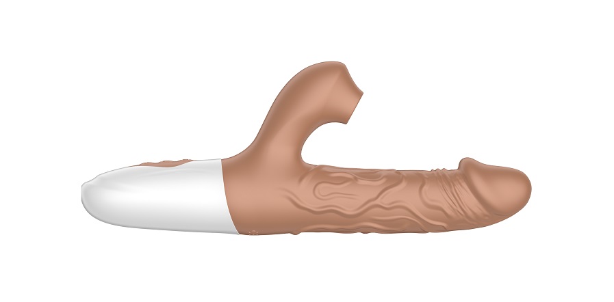 10 Kinds of vibration
7 Kinds of suction
3 Kinds of thrustin... Secwell - Hide Thrust Realistic Vibrator - Flesh photo-3