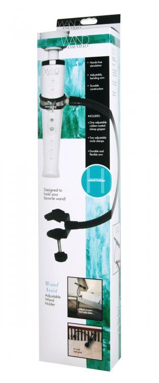 Use this flexible, powerful arm to hold your favorite vibrat... Wand Essentials - Wand Assist Adjustable Gooseneck Wand Holder - Black photo-5