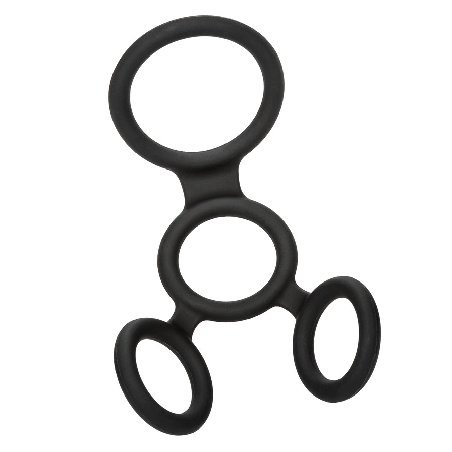 Silicone erection and scrotum enhancer. Multi-purpose design... CEN - Full Erection Cock Spreader - Black photo-2