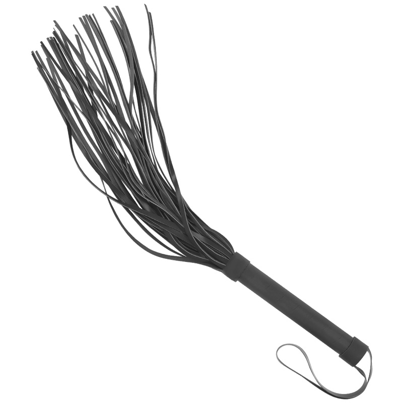 Raise the level of your fetish games and discover your domin... Fetish Submissive - Flogger Vegan Leather - Black photo-2