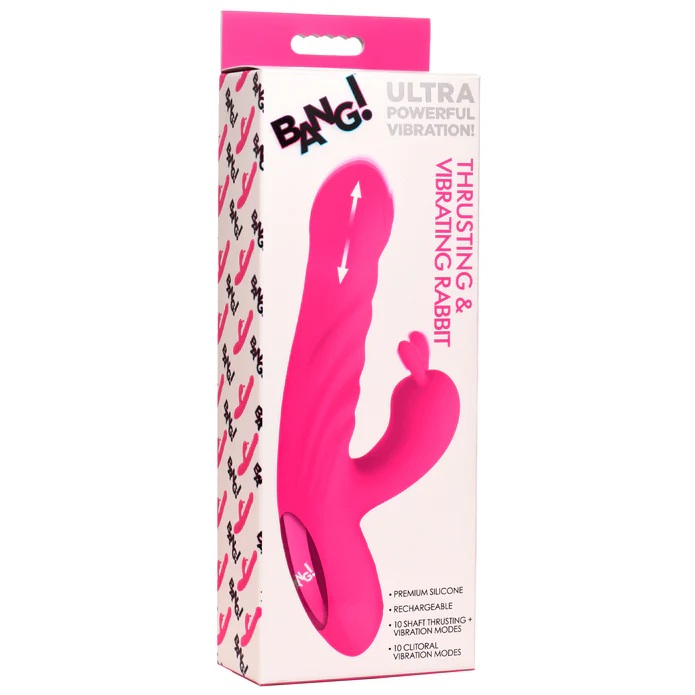 This rabbit vibe will make you jump up and down for joy once... Bang! - Thrusting Licking Vibro Rabbit - Pink photo-10
