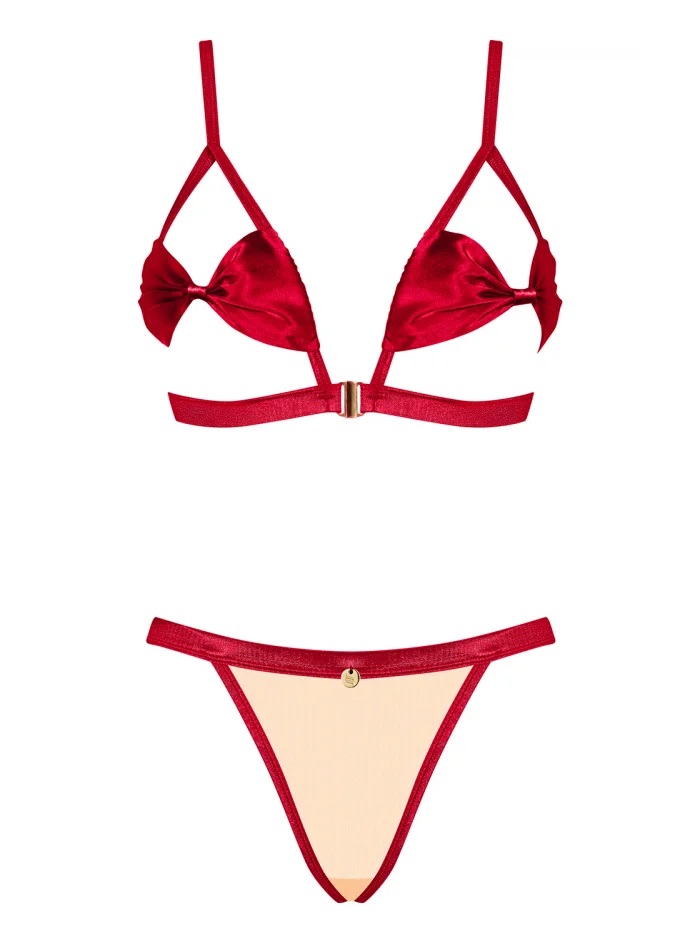 There’s never too much of… obsessively sweet lingerie! And y... Obsessive - Rubinesa Set - Red - L/XL photo-7