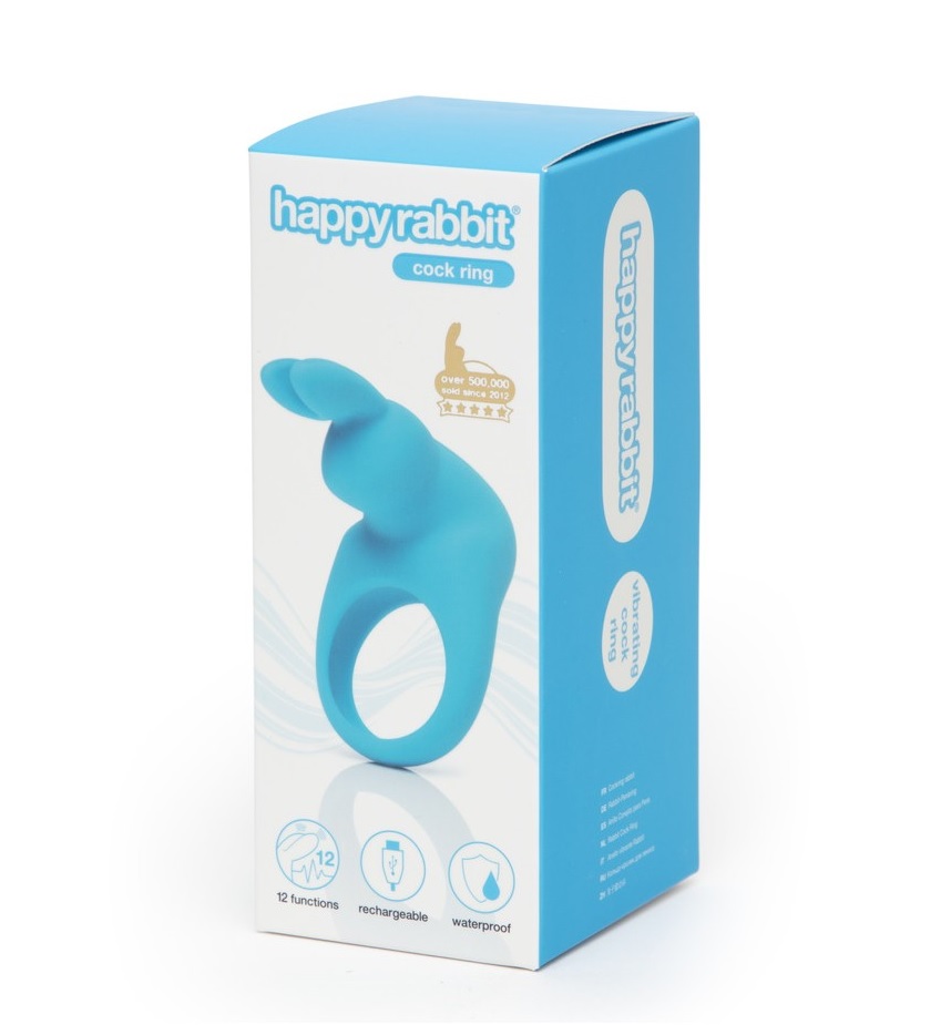 Power your way to incredible pleasure sessions with the happ... Happy Rabbit - Vibro Ring - Blue photo-4