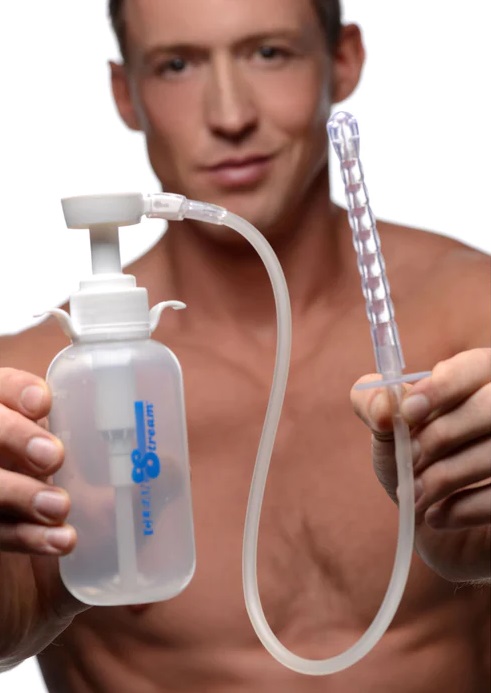 Deliver your own enema with ease and convenience! This anal ... CleanStream - Pump Action Enema Bottle photo-2