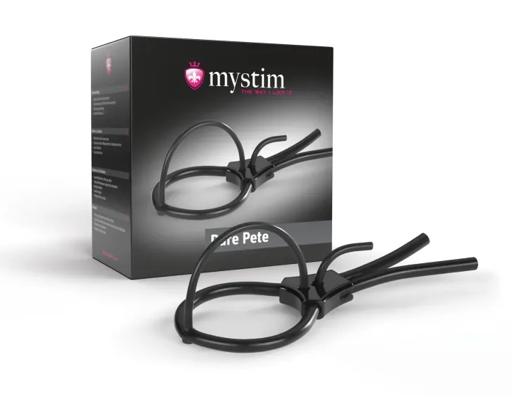 The tip isn’t the limit: Pure Pete really takes Electric Mus... Mystim - Pure Pete E-Stim Corona Penis Strap photo-4