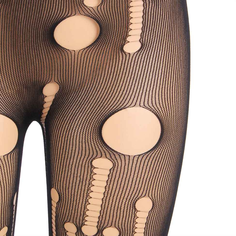 Irregular hollow design tights, fashionable and classic.
Ma... Ohyeah - Sexy Torn Pantyhose - Black - S photo-13