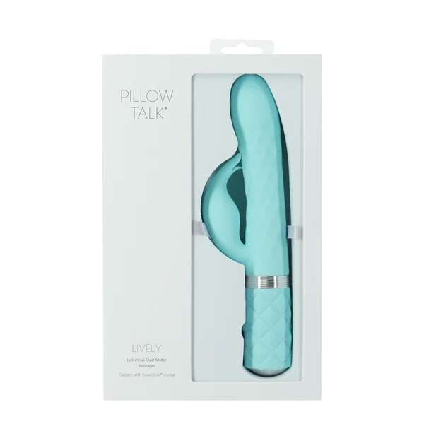Pillow Talk is a collection that expresses beauty, fun and p... Pillow Talk - Lively Rabbit Vibrator – Teal photo-6