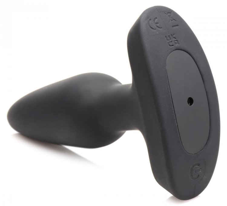 Show off your heart and your rhythm! This anal plug has a br... Booty Sparks - Laser Heart Anal Plug S - Black photo-6