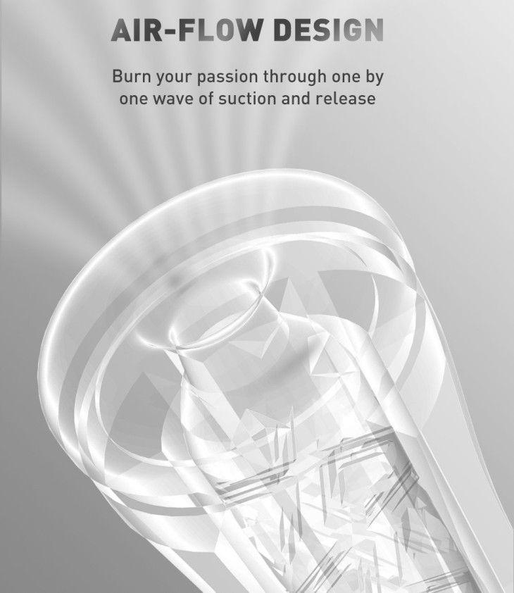 Air-flow design burn your passion through one by one wave of... Drywell - Hurricane Masturbator - White photo-10