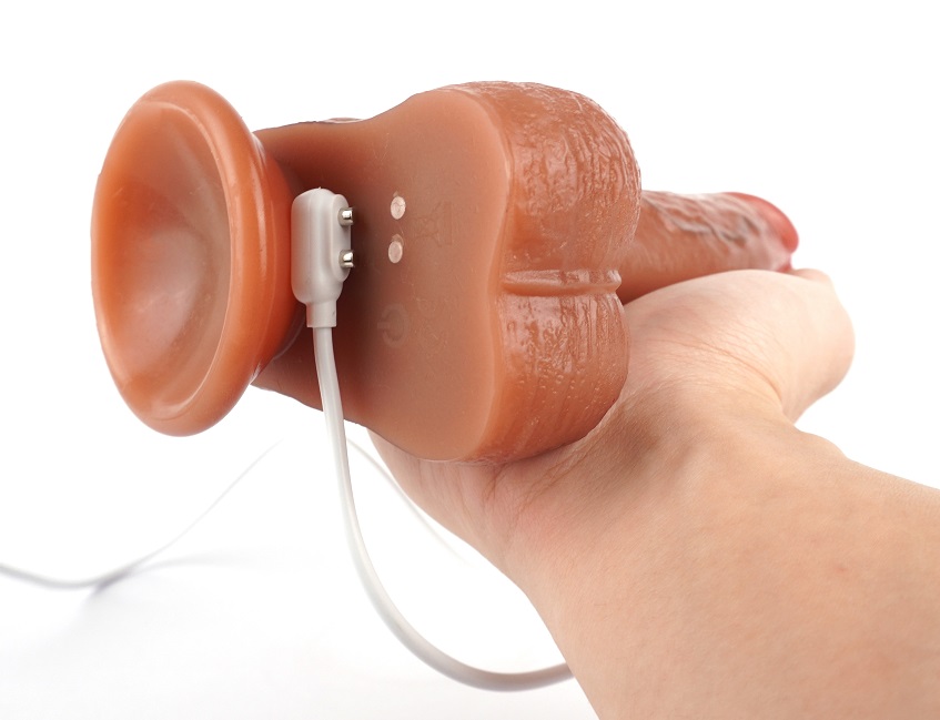 3 Kinds of telescopic swing
9 Kinds of vibration
Heating fun... Secwell - Vibro Dildo w Clit Stimulator - Flesh photo-7