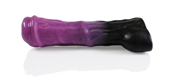 Bursting through the gates of hell, from the wicked kingdoms... HellHound - Trojan Dildo - Black Purple - S photo-4