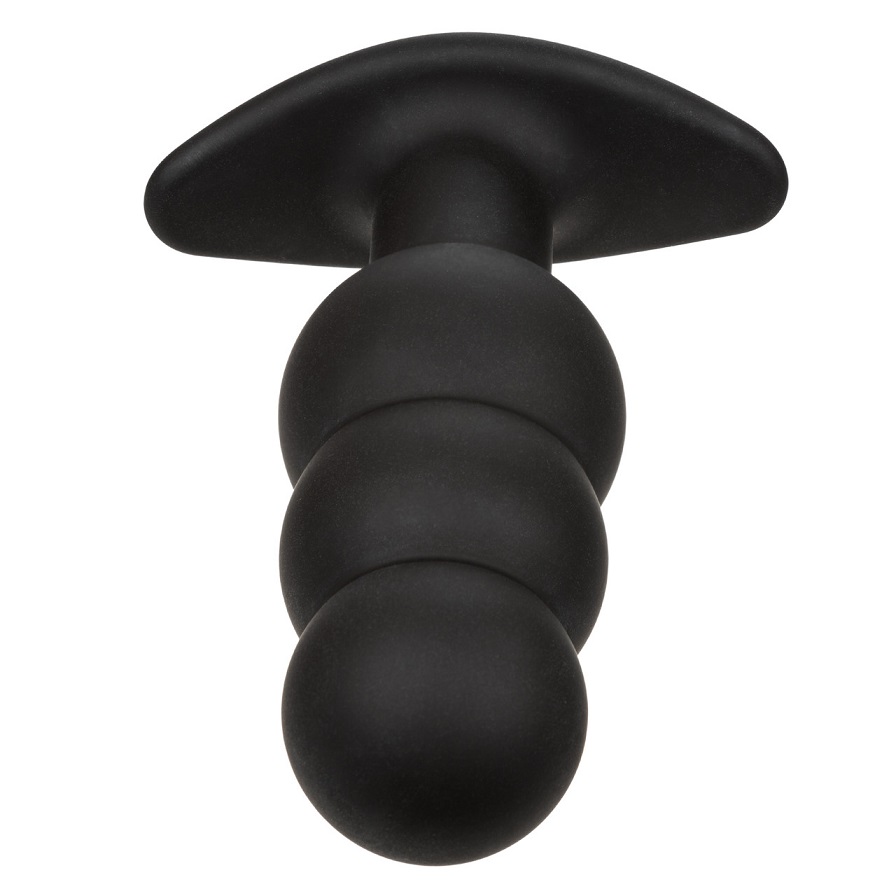 Immerse yourself in exhilarating pleasure with the Rock Bott... CEN - Rock Bottom Beaded Vibro Plug - Black photo-4