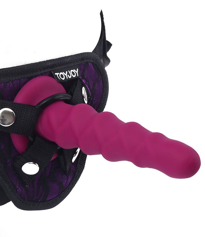 The Ribbed Dong 6 inch is a premium dong from the Get Real b... ToyJoy - Ribbed Dong - Red photo-5