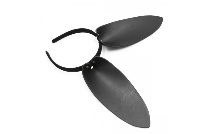 Unleash your playful side with these PU leather rabbit ears ... Kiotos - Bunny Ears Headband - Black photo-9