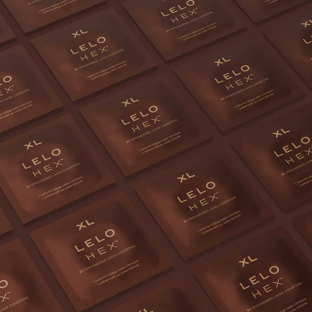 HEX - Respect XL 贴身防滑设计乳胶避孕套加大码 - 12片装 照片-5