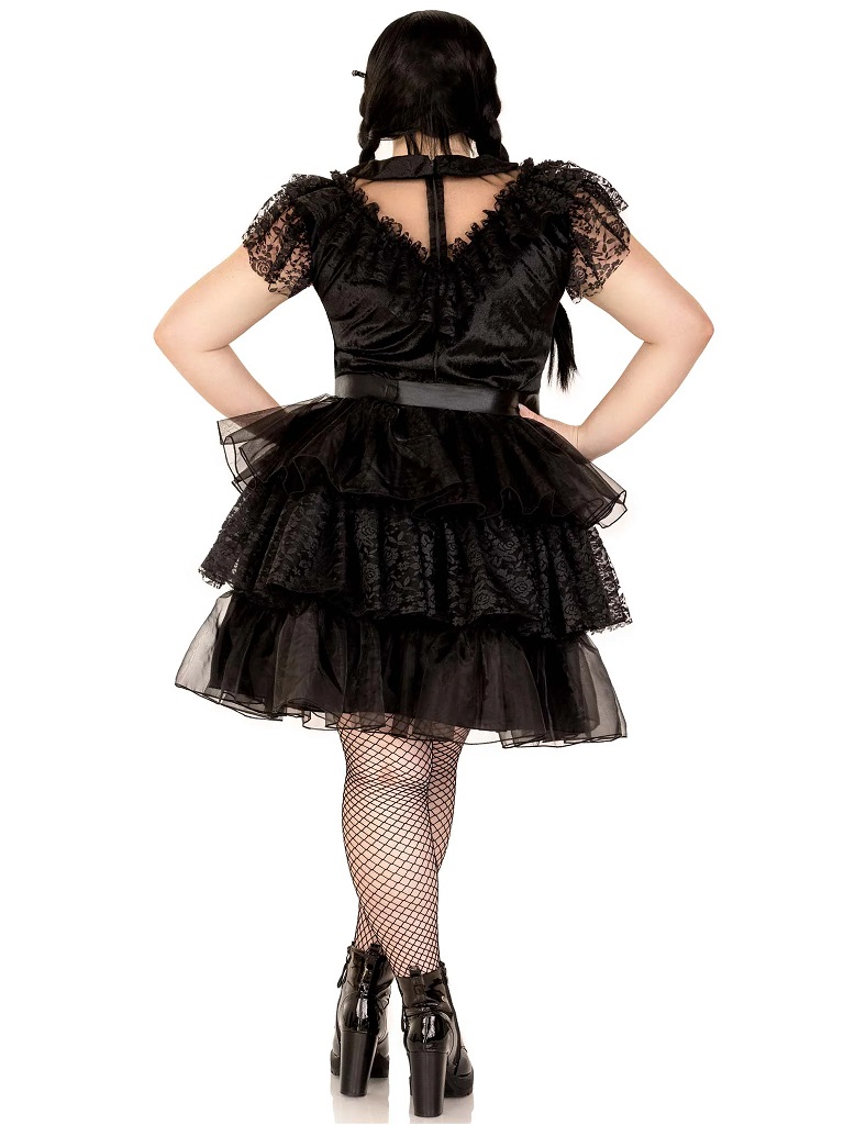 Dance to the beat of your own drum in the delightfully dark ... Leg Avenue - Raving Rebel Costume - Black - 1X-2X photo-5