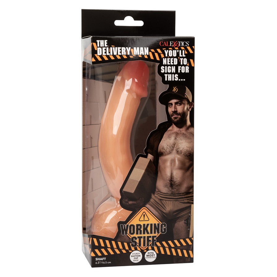 Get ready for an incredible delivery with the Working Stiff ... CEN - Working Stiff Delivery Man Dildo - Flesh photo-10