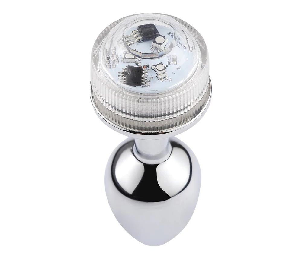 The LED butt plug features the remote control led lighting o... MT - Lighthing Anal Plug w Control Box S-size photo-6