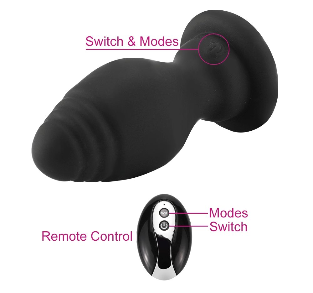 The Tail Butt Plug features its vibrating silicone plug in d... MT - Vibro Fox Tail Plug - Black photo-7