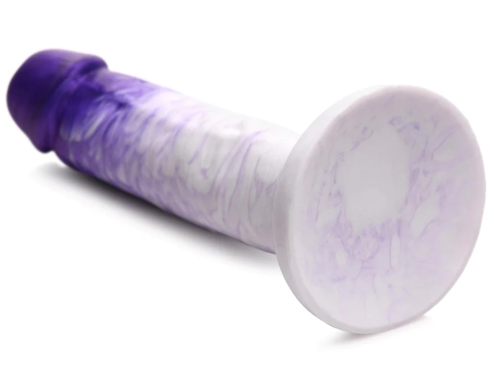 Add beauty back into your sex life with this gorgeous swirle... Strap U - Real Swirl Dildo - Purple photo-5