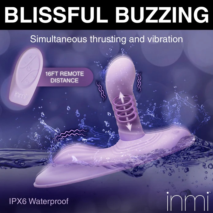 Transform any chair or couch into the perfect, sexy, saddle ... Inmi - Thrust 'N' Grind Vibrator - Purple photo-6