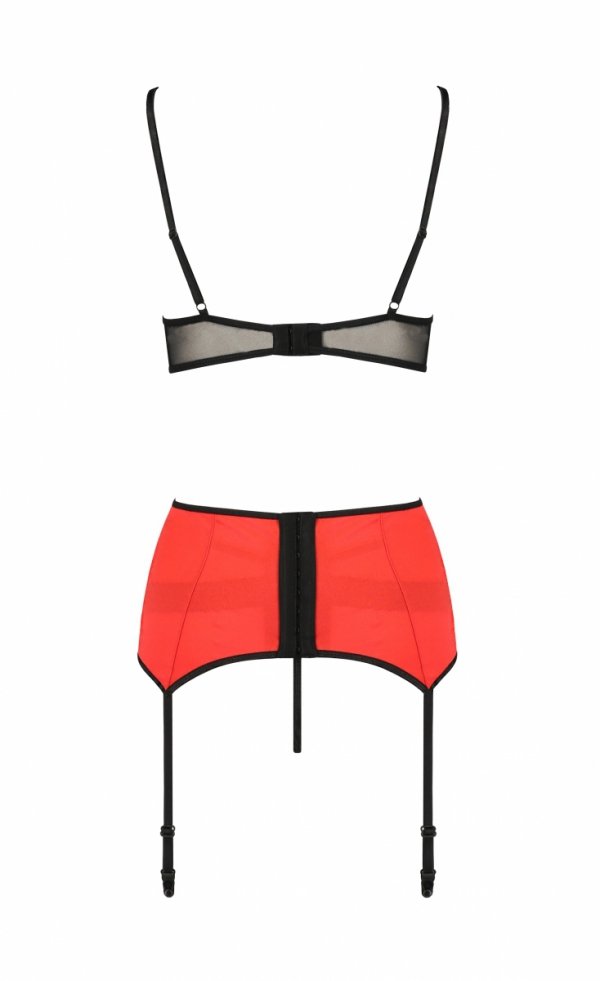Classic elegance with the openness of modern design. Unusual... Passion - Femmina Lingerie Set - Red - L/XL photo-6
