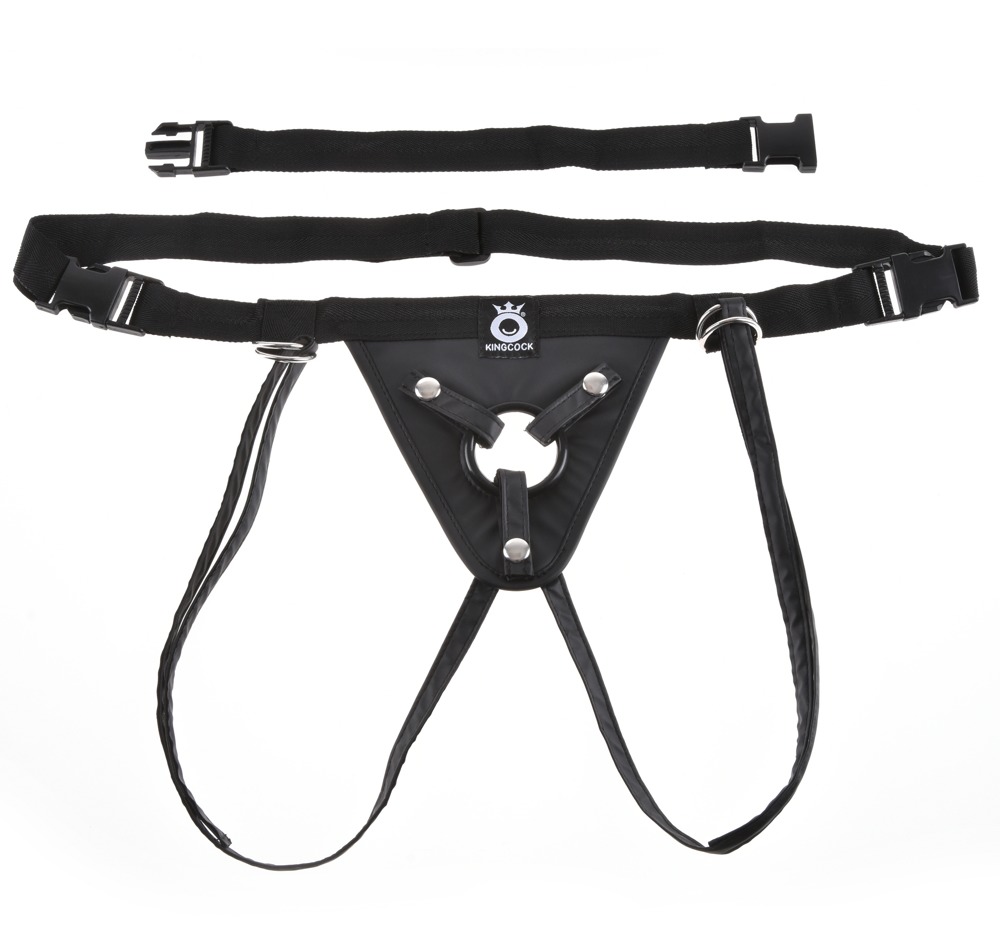 One harness for all!
This harness comes with an extra strap ... King Cock - Fit-Rite Strap-On Harness - Black photo-5