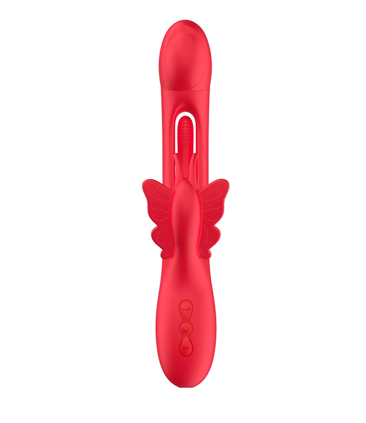 Secwell designed this product as a vibrator with ... Secwell - Butterfly Flicking Rabbit Vibrator - Red photo-6