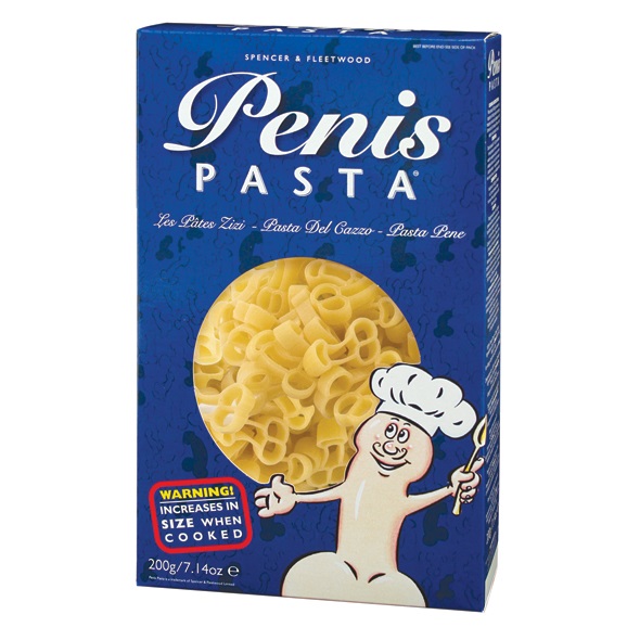 Penis Pasta is a fun thing to have at a bachelorette party.
... Spencer&Fleetwood - Penis Pasta - 200g photo-4