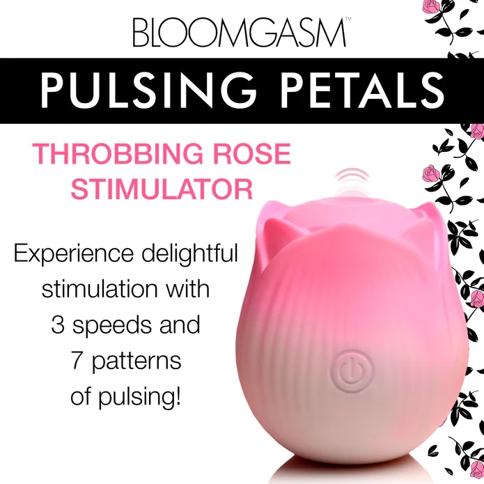 Tap your sensitive pearl with just the right amount of stimu... Bloomgasm - Pulsing Petals Rose Stimulator - Pink photo-3