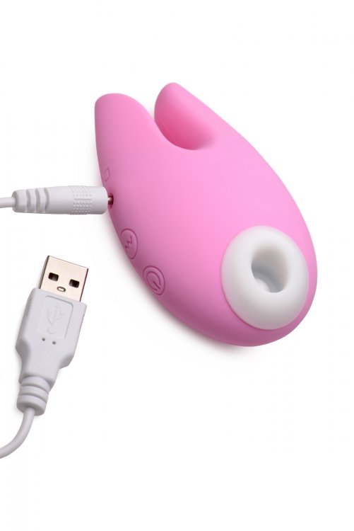 Meet your adorable new sucky bunny! This clit centric vibrat... Inmi - Sucky Bunny Clitoral Stimulator - Pink photo-8