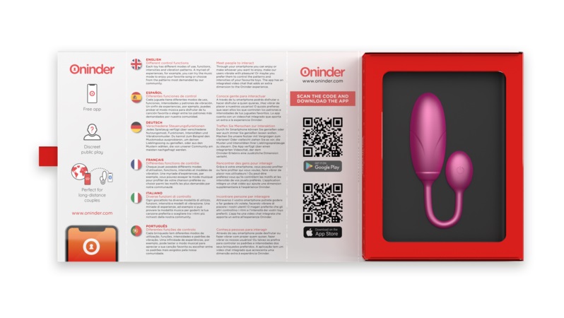 ONINDER DENVER is the ideal vibrator for couples who like to... Oninder - Denver App Controlled Vibro Egg - Pink photo-7