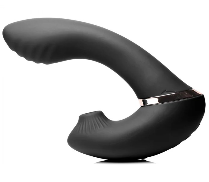 This toy gives you the option of having vibration and penetr... Inmi - Shegasm Swivel Sucker Vibe - Black photo-4