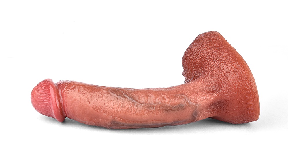 Real feel curved dildo with viens and balls
Material: liqui... FAAK - Renard Realistic Dildo photo-7