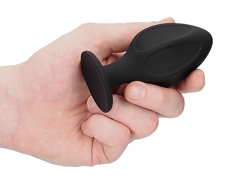These butt plugs are made of silky soft silicone and is tape... Ouch - Diamond Shape Butt Plug Set - Black photo-4