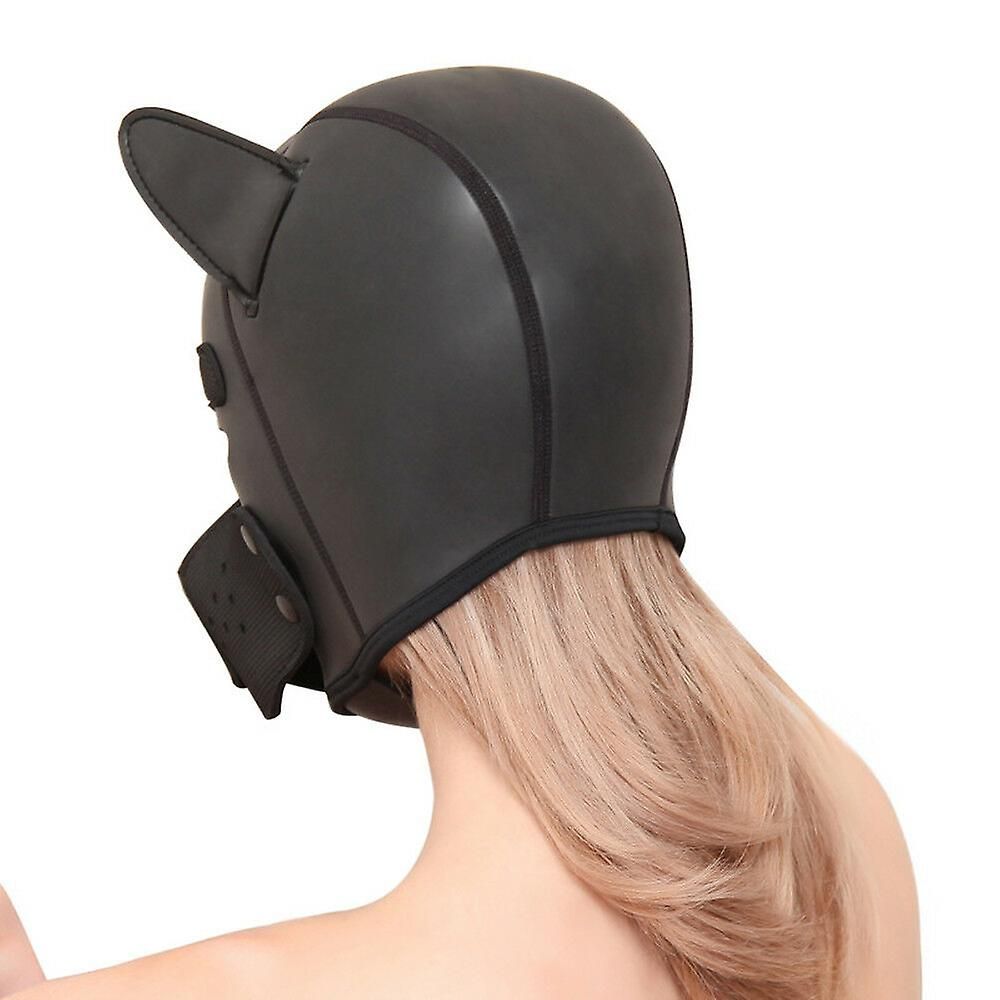 Puppyhood, or if you want to call it otherwise a dog mask fr... Kiotos - Puppy BDSM Hood - Black/White photo-2