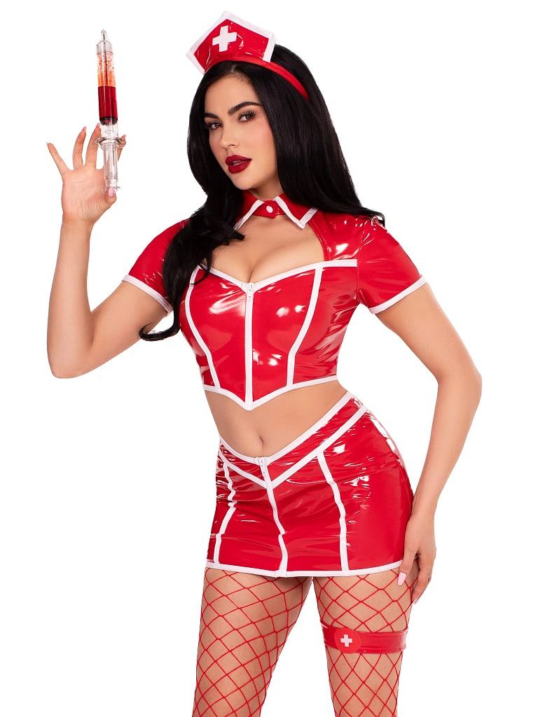 Leg Avenue - Red Alert Nurse Costume - M Leg Avenue - Red Alert Nurse Costume - M 照片-4