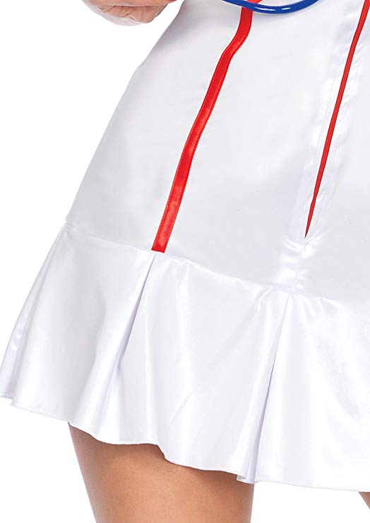 Head Nurse, includes halter zipper front dress, toy stethosc... Leg Avenue - Halter Nurse Costume 3 pcs - M/L photo-3