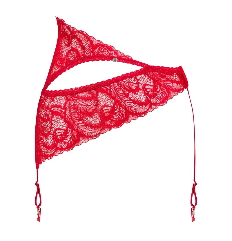 This beautiful and unique garter belt from the Atenica colle... Obsessive - Atenica Garter Belt - Red - M/L photo-6