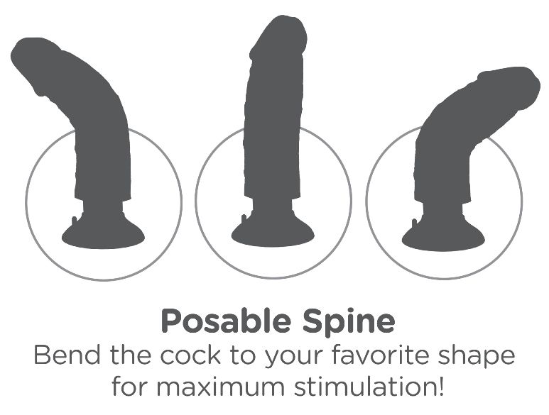 Do you want your first vibrator to look and feel just like t... King Cock - Vibrating Cock 7" with Balls - Flesh photo-6