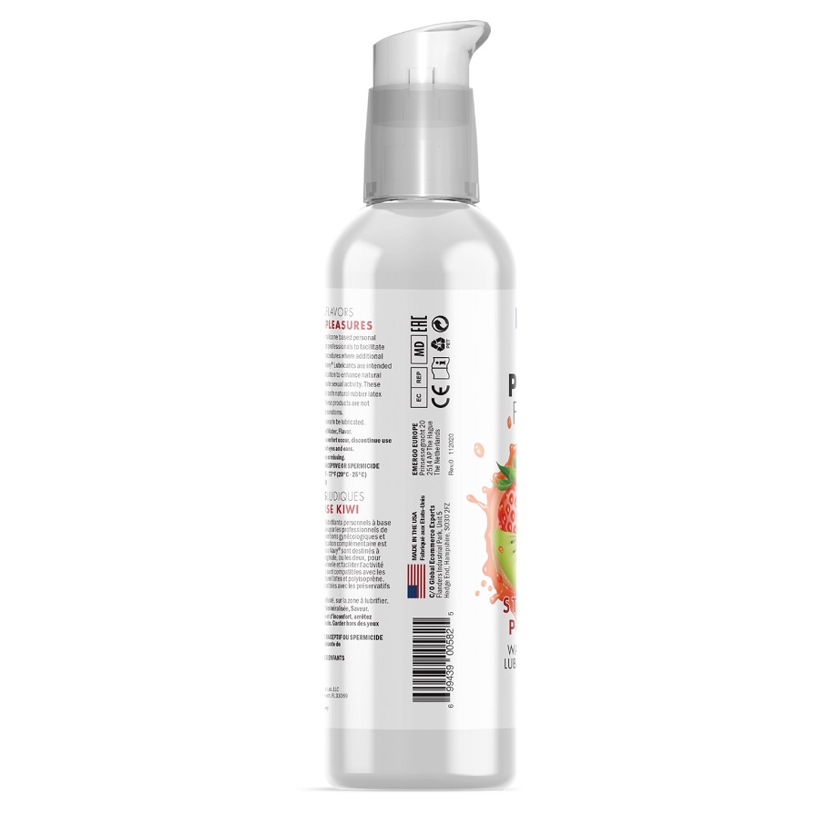 Straw-Kiwi Pleasures delivers the sweet flavors and fresh sc... Swiss Navy - Playful Flavors 4 in 1 Strawberry Kiwi - 118ml photo-4