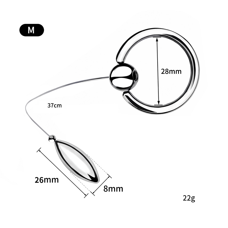 Stell ring with tiny metal anal plug
Material: 304 Stainles... FAAK - Steel Anal Plug w Cock Ring M photo-7
