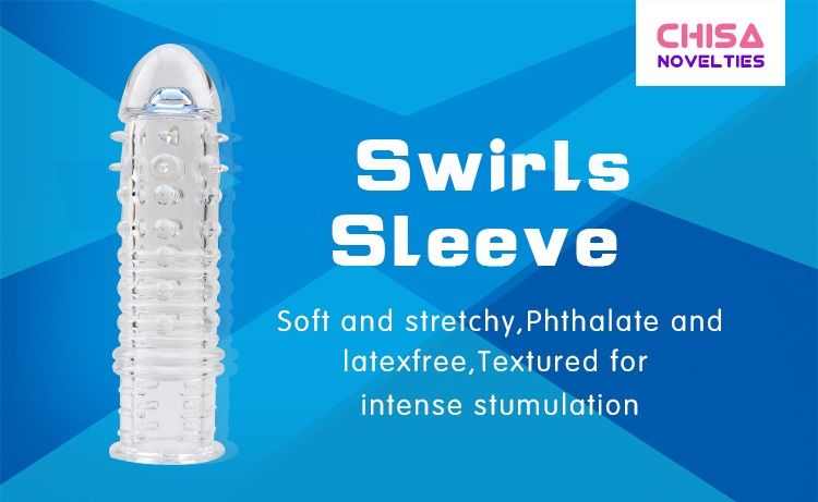 Material:TPE
Product Size:16.5cm, Φ3.7cm
Product Weight:0.08... Chisa - Swirls Sleeve - Clear photo-5